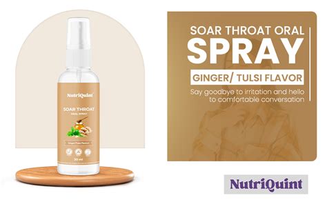 Buy NutriQuint Curcumin Soar Throat & Cough Relief Spray with Ginger ...
