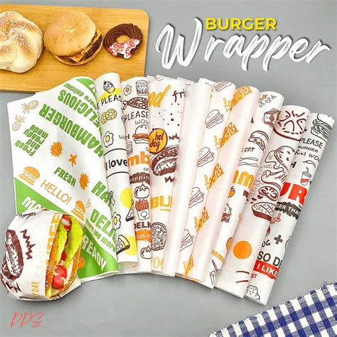 28.5x29.5cm Burger Wrapper/Wax Paper/Foodliner/Greaseproof Paper ...