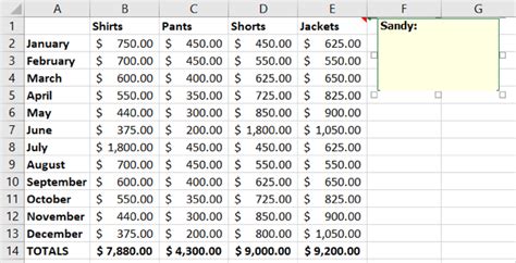 Excel Add Notes to Cell Value 的图像结果