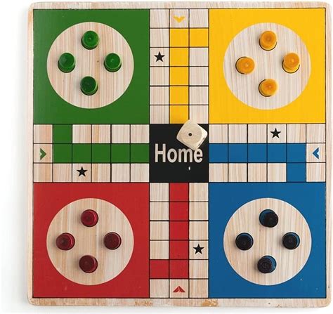 Buy Kishore Collections® - Classic Wooden 2 in 1 Ludo Snakes and ...