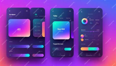 Premium Photo | Smartphone application design templates set