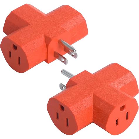 COBY 3-Outlet Wall Adapter - Three 3-Prong Grounded Outlets - 15 Amp ...