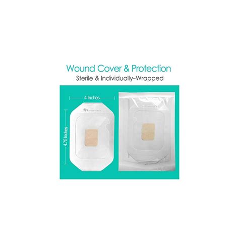 SinaiSea Transparent Film Dressing 4x4.75 Pack of 10 - India | Ubuy