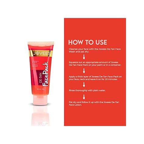 Jovees De-Tan Face Pack - 100G – Soni Cosmetics
