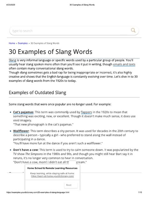 Image result for Slang Examples