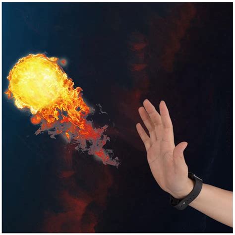 Buy BLOSSS Magic Fire Ball Prop, Mini Fireshooter Magic Wrist Device ...