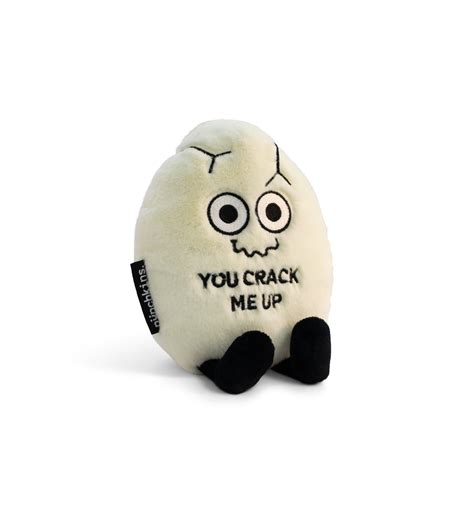 You Crack Me Up Egg Meme, Plushie - Funny Pun White Elephant Meme,Gift ...