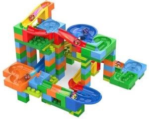 TrackMaze Toy Bricks,Marble Runs Track Games for Children. Fun DIY Kit ...