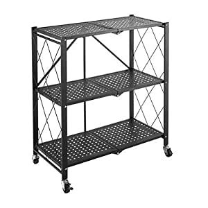 Buy VHWU 3-Tire Kitchen Microwave Racks Shelving Storage Unit Foldable ...