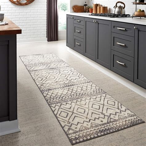 Amazon.com: Maples Rugs Abstract Diamond Modern Distressed Non Slip ...