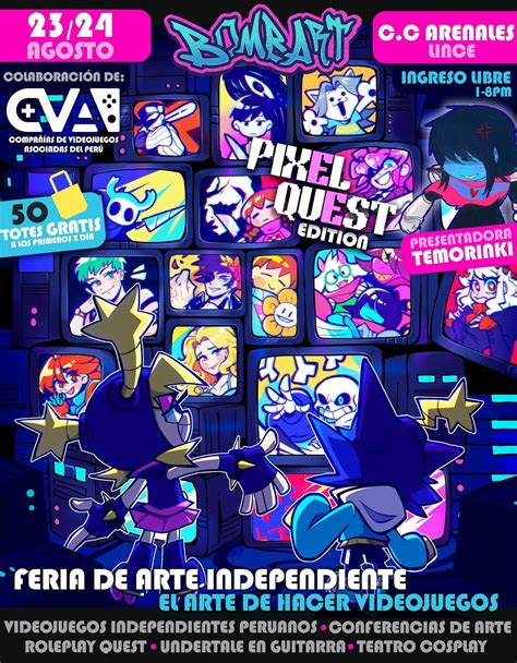 FERIA BOMBART-EL ARTE DE HACER VIDEOJUEGOS, cc arenales, Lima, Perú ...