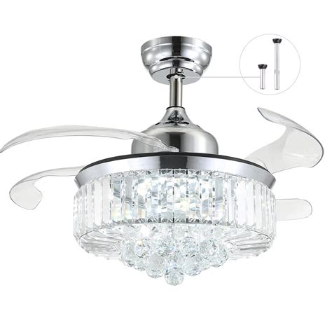 Buy 7PM Newly-Updated Elite Cyclone 36" Retractable Fandelier Ceiling ...