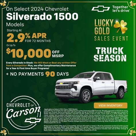 New Chevrolet Vehicle Specials In Carson | Chevrolet of Carson