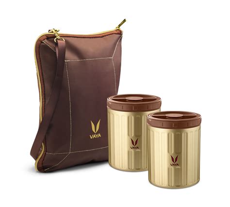 Food Storage Containers - Buy Vaya Preserve Gold (500 ml x 2) Stainless ...