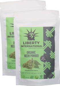 LIBERTY INTERNATIONAL Organic Herbal Neem Powder For Anti-Dandruff Hair ...