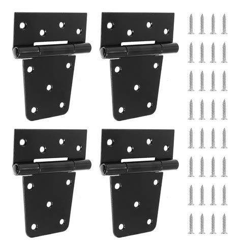 Buy suiwotin 4Pack 3.5 inch Door Hinges Shed Hinges Black Duty Heavy ...