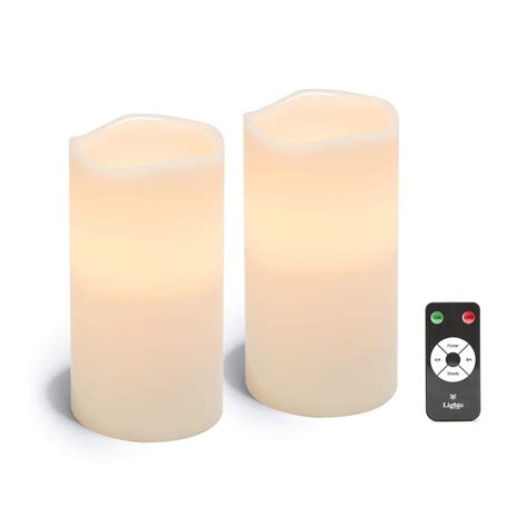 Buy LampLust 4x8 Flameless Candles with Remote - 2 Pack, Batteries ...