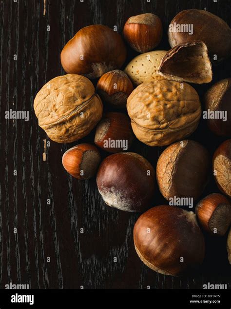 Mixed nuts in shells Stock Photo - Alamy