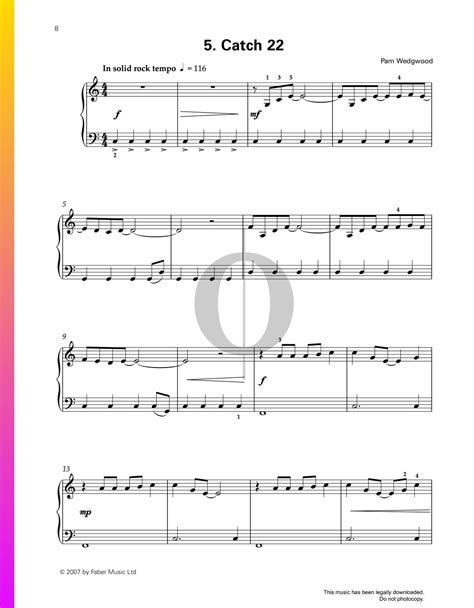 Catch 22 (Pam Wedgwood) Piano Sheet Music - OKTAV