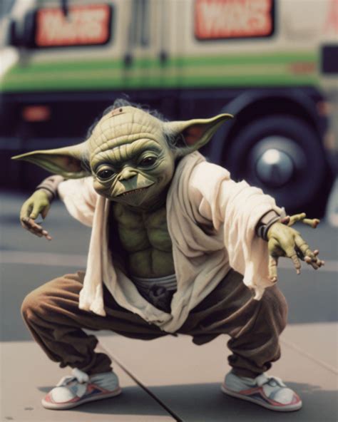 Star Wars characters caught break dancing in the Streets of New York ...