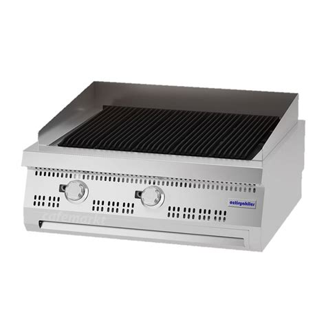 Öztiryakiler 900 Series ODG 8090 E V2 Cast Iron Grill, 80x90x30 cm, Gas ...
