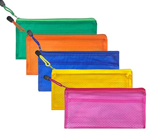 DAHSHA Cheque Size Pouch with Zipper, Waterproof Zipper Pouches ...
