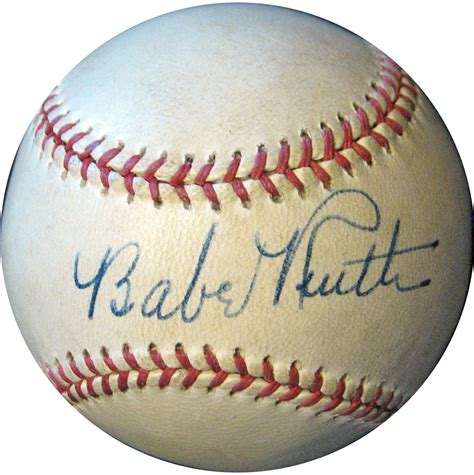 Lot Detail - Gorgeous Babe Ruth Single-Signed Baseball