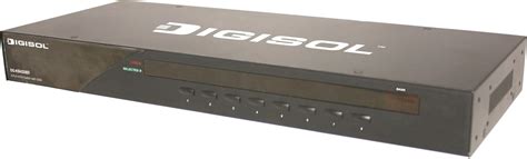 Digisol DG-KB4208D 8-Port Rackmount USB PS/2 KVM Switch with OSD, Push ...