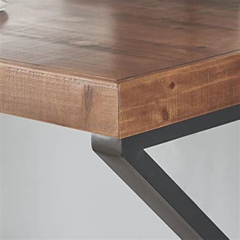 IBF Natural Real Wood Computer Desk, Rustic Writing | Ubuy India