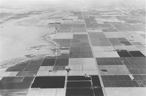 Aerial view of agriculture near Yuma and Interstate Highway 8 | Arizona Memory Project - agriculture in yuma