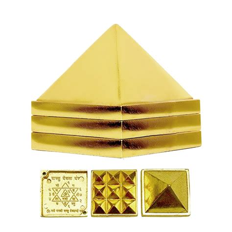 Buy DealFry® Vastu Pyramid That Spreads Positive Vibes, 3 Layer Metal ...