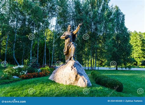 Statue Apostle Elijah Near the Pyramid of Merkine. Merkine, Lithuania, 7 August 2022 Editorial ... - religion in lithuania