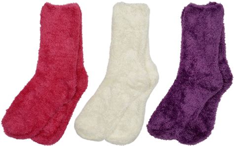 Soft & Warm Microfiber Fuzzy Socks- Multiple Colors- One Size - Sets of ...