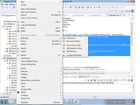 SQLite JDBC Tutorial 的图像结果