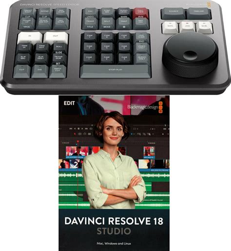 Blackmagic Design DaVinci Resolve Speed Editor + DaVinci Resolve Studio ...
