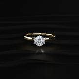 1 Ct Round Diamond Solitaire Engagement Ring – Earthly Jewels