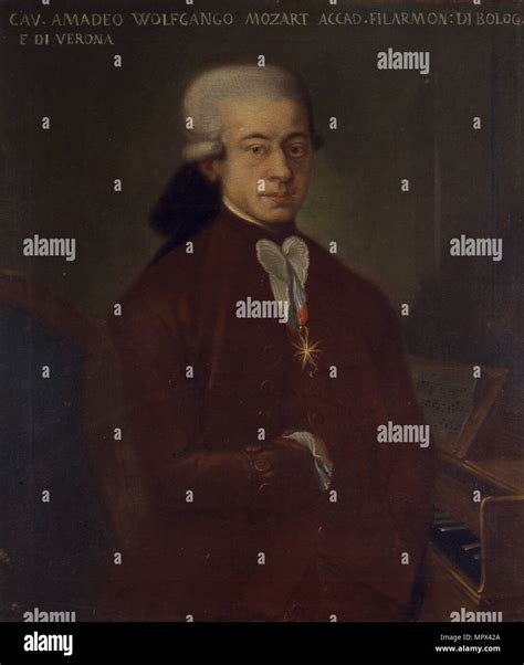 Portrait of the composer Wolfgang Amadeus Mozart (1756-1791), 1777 ...