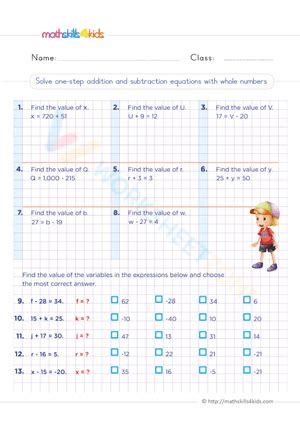 Image result for Solving Equations Using Addition and Subtraction