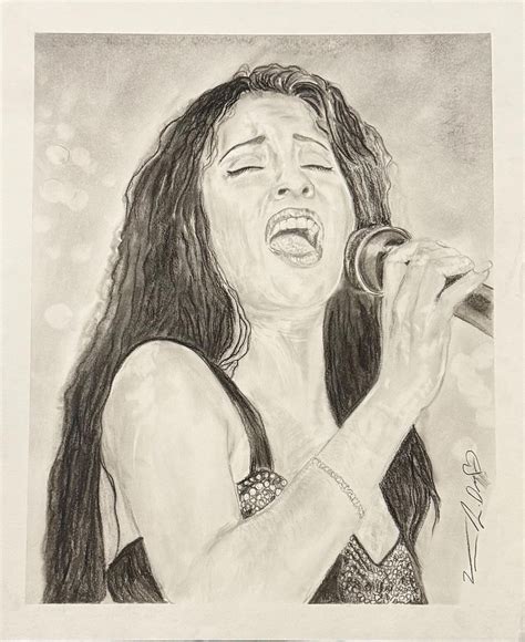 Selena Quintanilla Fan Art – Original Charcoal Drawing | Handmade ...