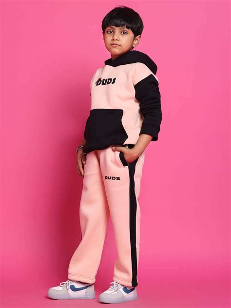 CLUB HOUSE CO-ORD FOR BOYS GIRLS BLACK-BEIGE | Buy Online at Wearduds India