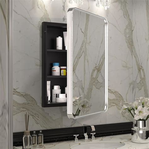 Amazon.com: Keonjinn 20x26 Inch Chrome Recessed Medicine Cabinets for ...