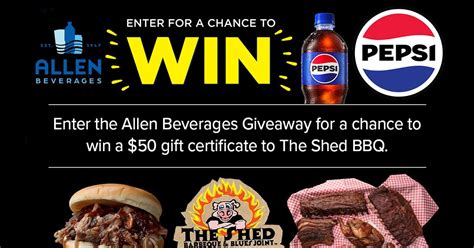 Win with Pepsi Campaign The Shed BBQ - Gulf Coast Weekend