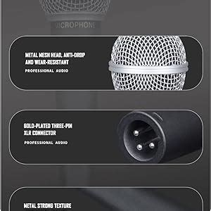 kh Wired Dynamic Microphone-Professional Moving Coil Unidirectional ...