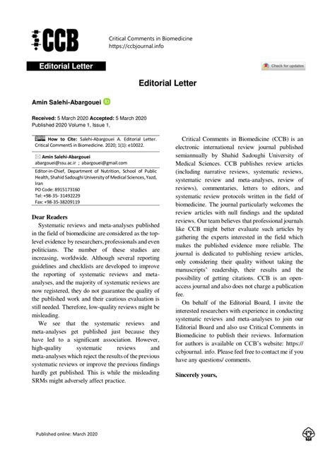 Image result for Sample Editorial Letter