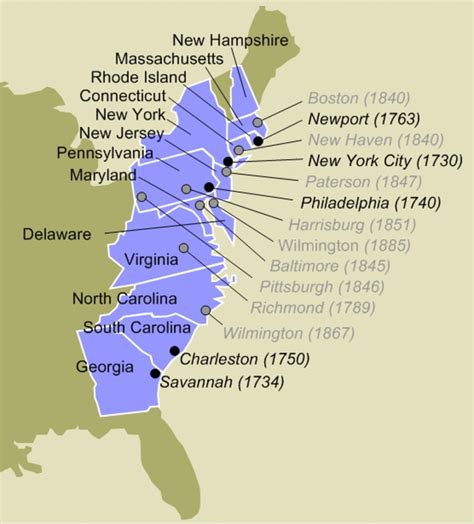 Original 13 Colonies Capitals Was The Declaration Of Independence ...