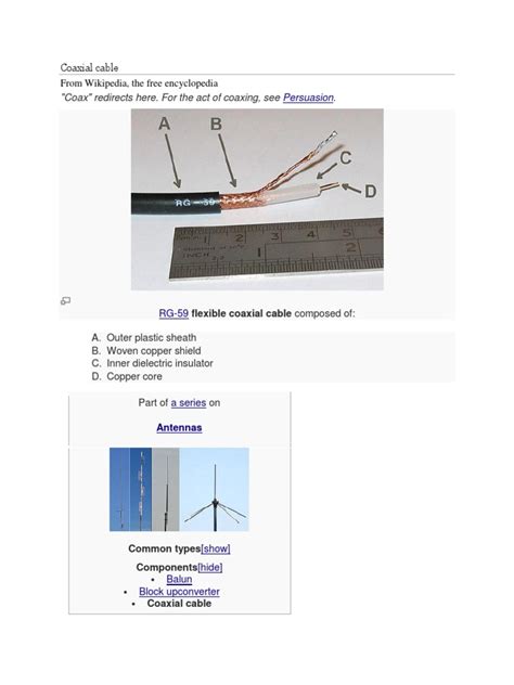 Coaxial Cable Diagram 的图像结果