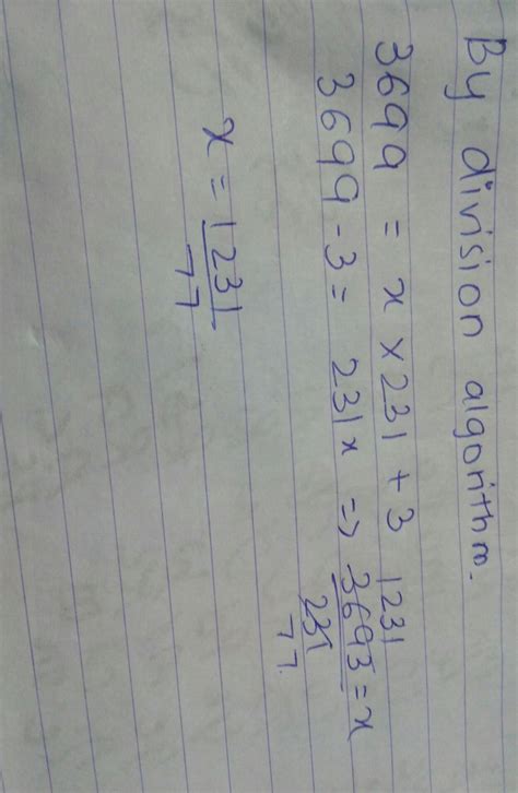 3699 when divided by a certain number gives 231 as the quotient and 3 ...