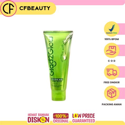 Jual Glad2Glow Glycolic Acid Facial Wash | Shopee Indonesia