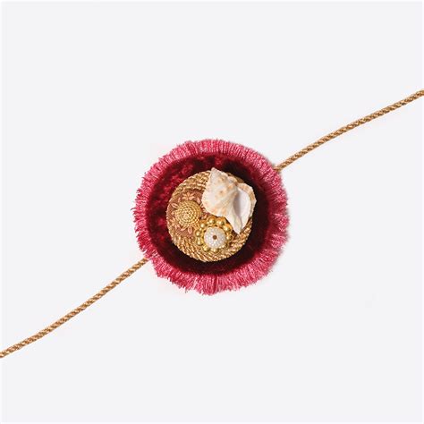 Buy Gulbahaar Crimson Rakhi - Brother Online | The Maeva Store