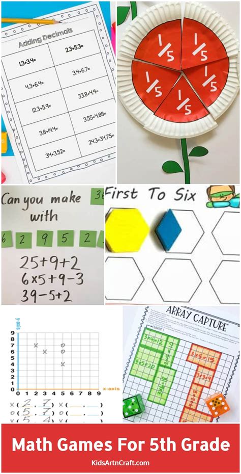 Math Games For 5th Grade - Kids Art & Craft